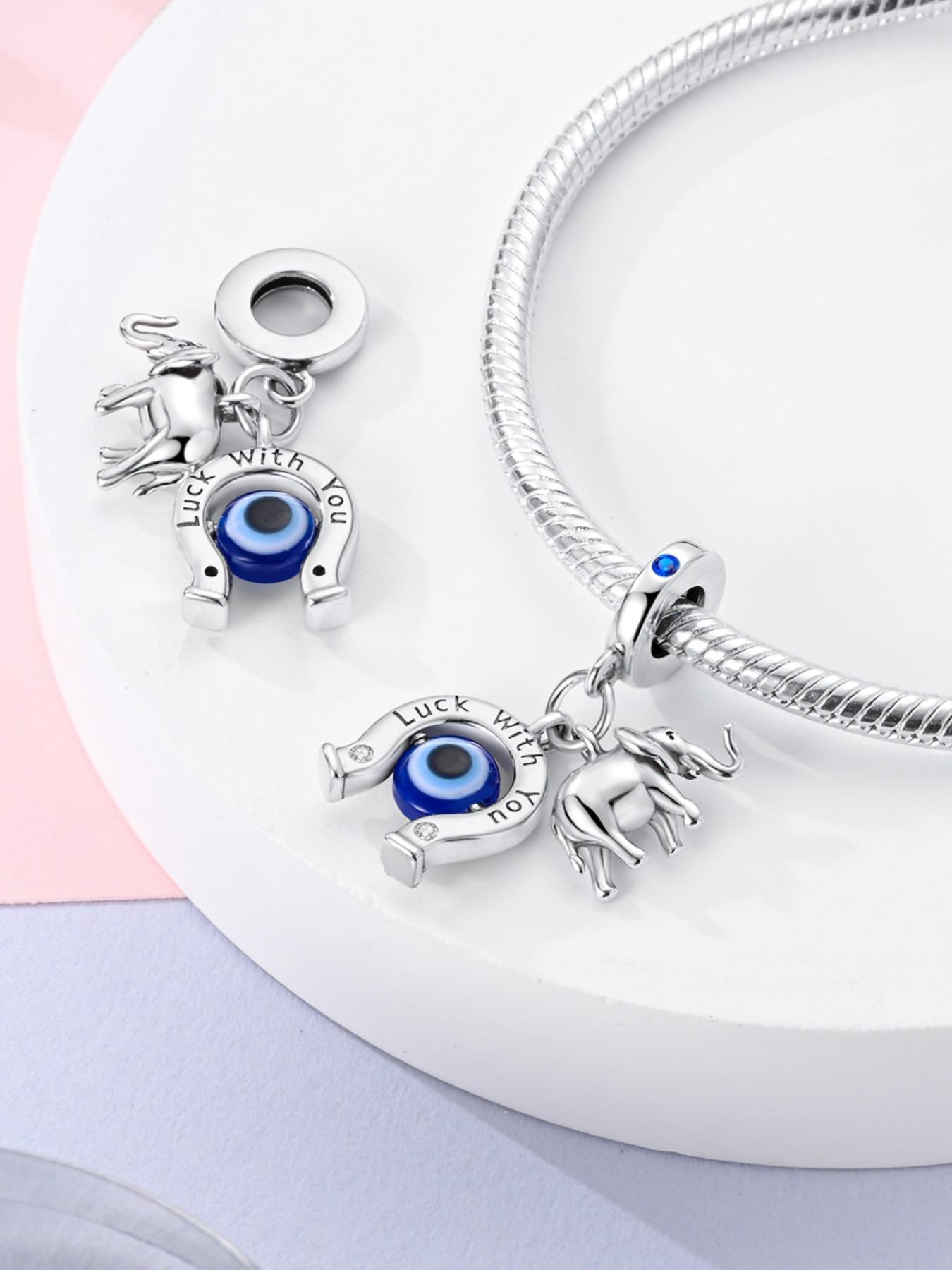 Elephant Design Pendant, Fashionable Eye Design Pendant for Women & Girls, Trendy All-match & Exquisite Jewelry for Birthday Gift