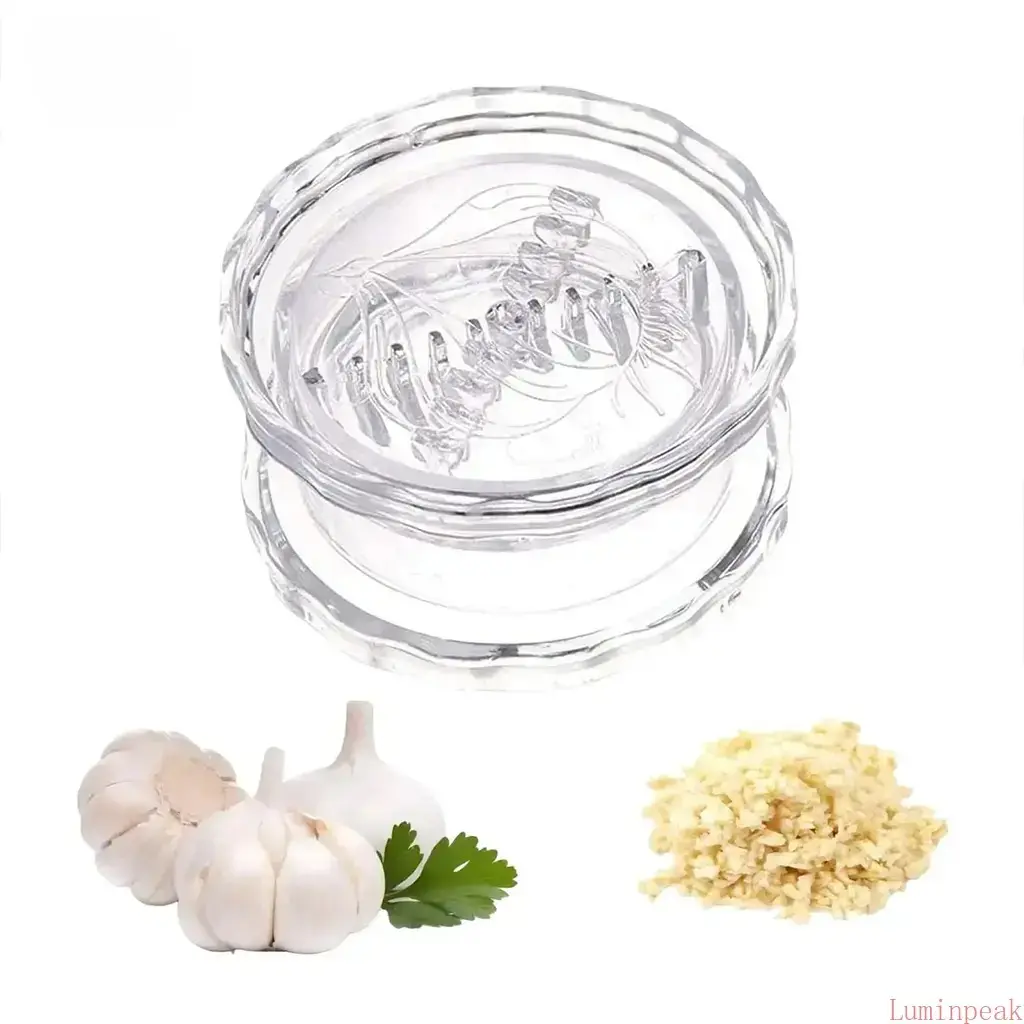 Manual Garlic Twister & Masher - Lightweight Multi-Functional Slicer Grinder Utensils for Garlic, Onion, Ginger - Impact-Resistant Durable Kitchen Gadget for Indoor Recreation Use, Cooking, Compact