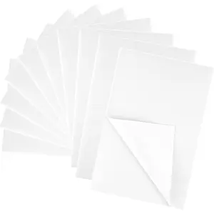 10 PCS White Self Adhesive Felt Fabric Sheets 8.3" x 11.8" (20 x 30cm) for Craft Supplies Art Projects Home Making