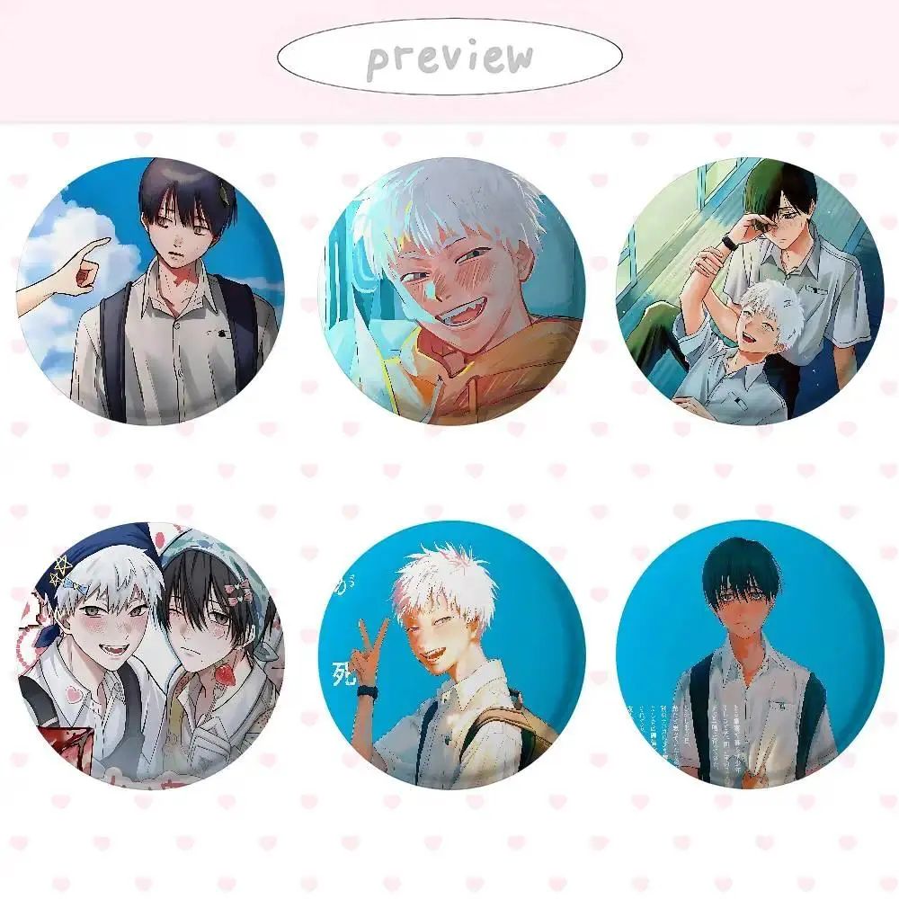 2026 Hot Anime The Summer Hikaru Died Cover Brooch Pins, Funny Meme Badge, Fashion Lapel Pin Jewelry Gifts for Toys & Hobbies Enthusiasts