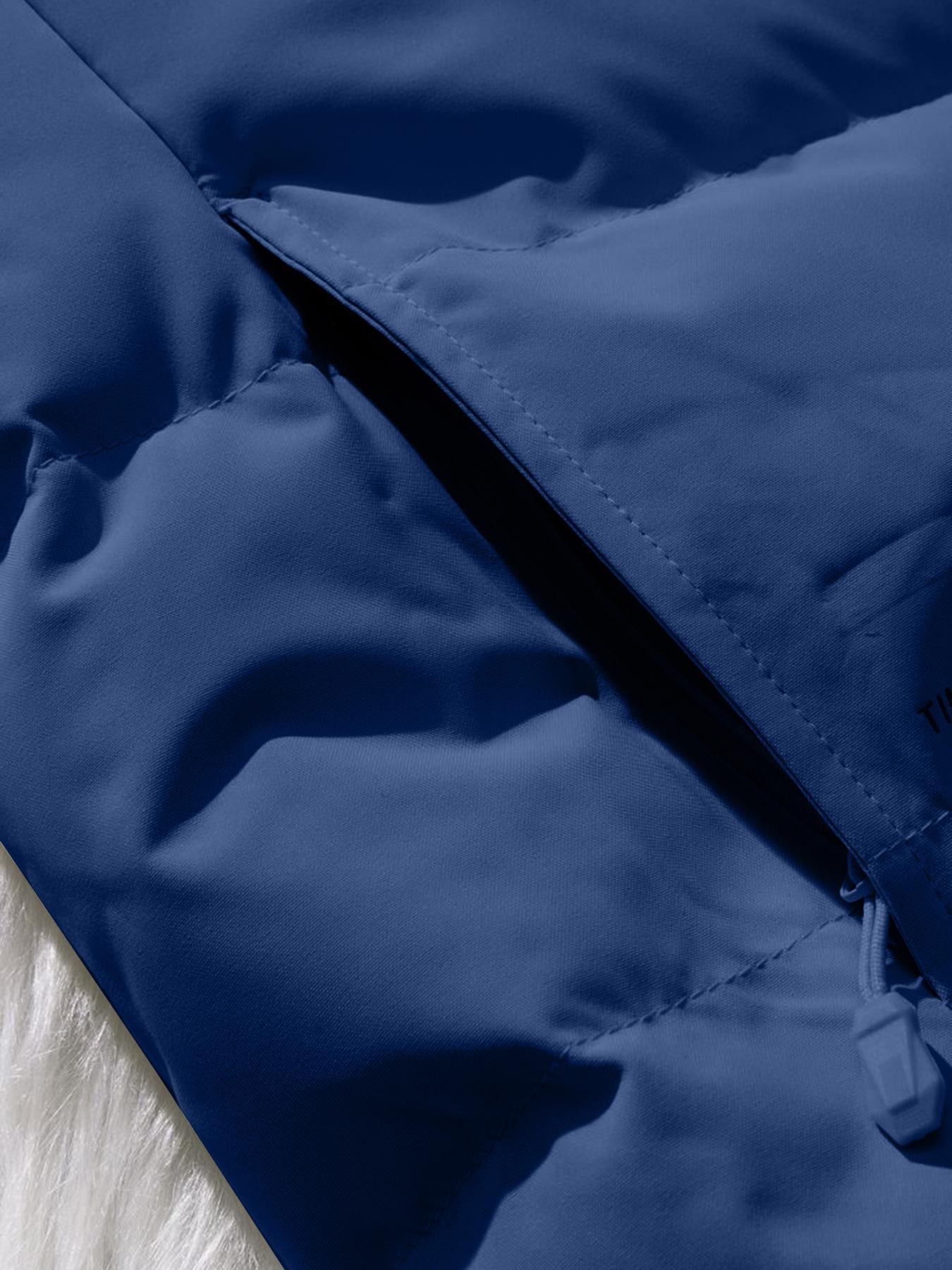 Men's Letter Print Zip Up Thermal Lined Puffer Vest Jacket, Loose Casual Comfy Sleeveless Outerwear for Fall & Winter, Men's Clothes for Daily Wear