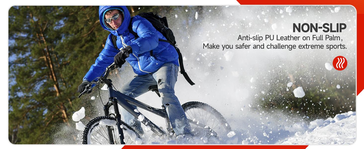 Winter Gloves for Men, Women, Warm Thermal Windproof Touchscreen Non-Slip