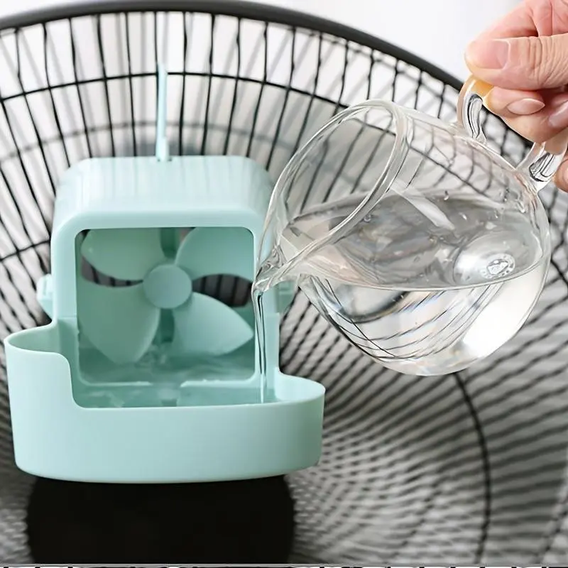 Portable Fan Cooling Kit with 4 Reusable Ice Cups, Power-Free Vortex Design, Fits Handheld & Stand Fans, Summer Heat Relief Supplies