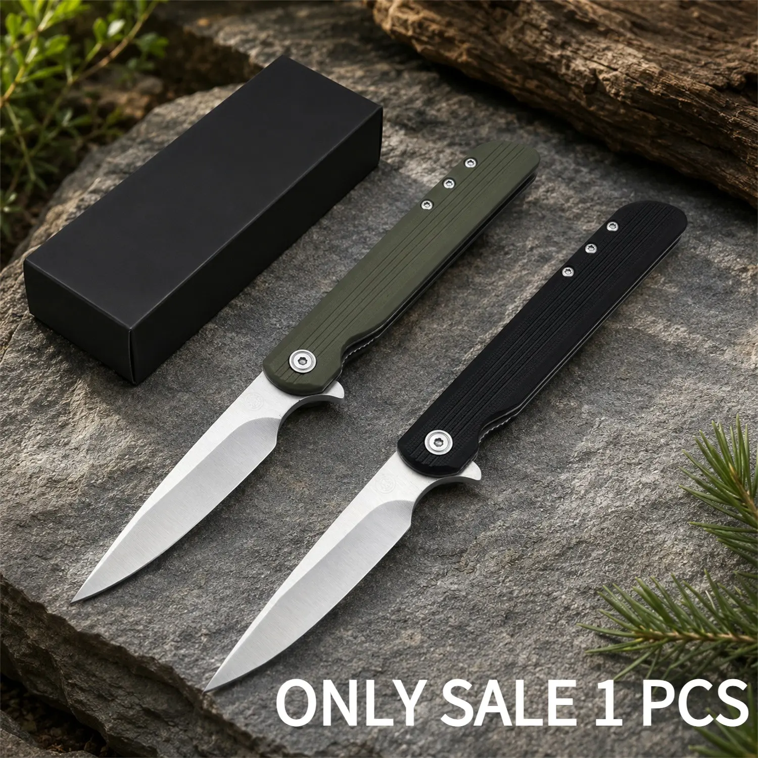 New High-Quality Folding Pocket Knife, 8cr13mov Steel Blade, G10 Handle, Ideal for Outdoor Camping Hiking Fishing, Perfect Gift