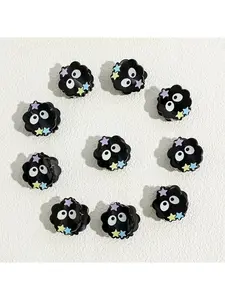 10Pcs Small Coal Ball Hair Clips Cute Women's Accessories Side Hair Clips for Braids, Adorable Style