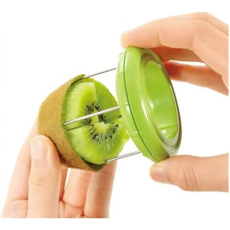 Fast Peel Any Fruit Or Soft Vegetable With Ease. Kiwi Slicer Peeler Pitter Scooper, Mango And Kimi Corer, Kiwi Fruit Scoop Kitchern Tool_Green