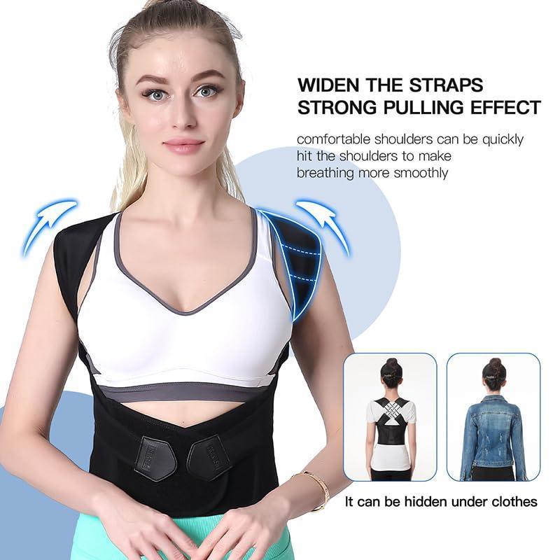 Women Posture Back Support Slimming Compression Tank Top Solid Color Open Bust Comfort Shapewear