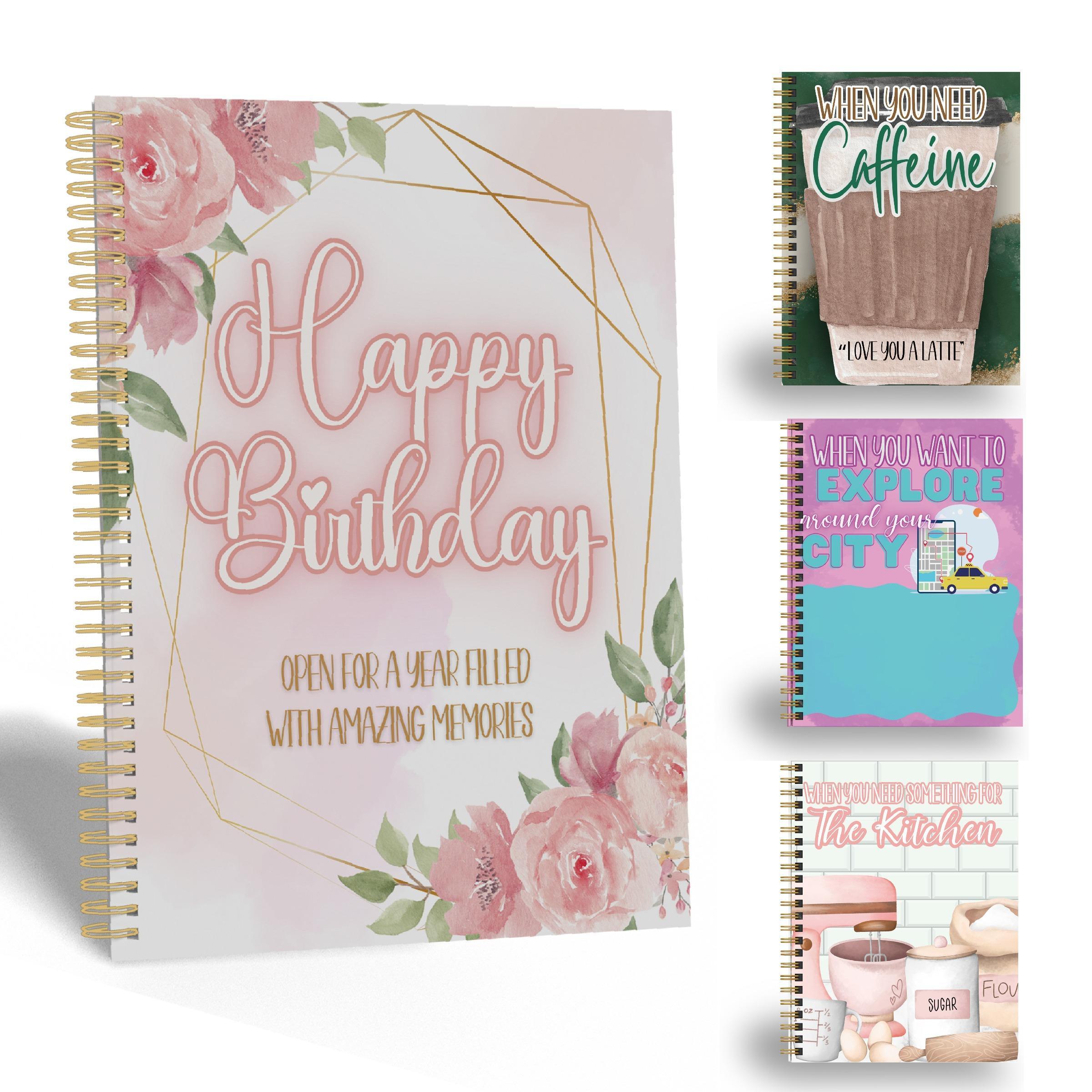 Happy Birthday Gift Card Book, 1 Count Birthday Gift Book, Birthday Gift Card Booklet Present, Birthday Gift for Mom, Birthday Gifts for Women