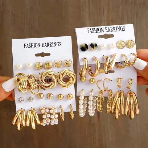 Faux Pearl & Rhinestone Decorated Heart & Butterfly Design Stud Earrings As Gift, 2024 New Dainty Jewelry for Daily Clothing Decor, Party, Heart Shaped Earrings