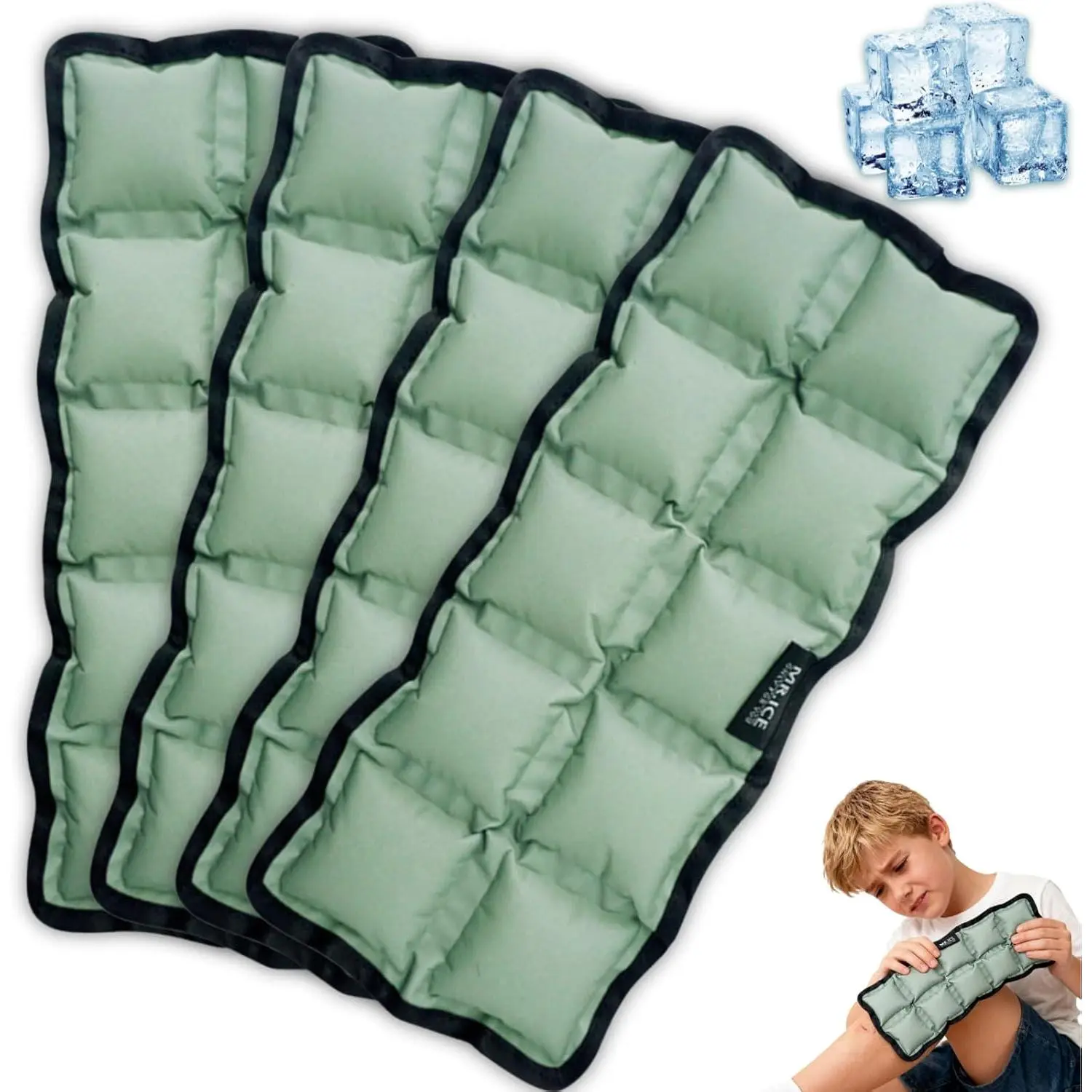 Reusable Flexible Pack 10"x4"x0.7" for Pain Relief – Cold & Hot Compress for Injuries, Swelling, Muscle Soreness, Surgery – Microwave & Freezer Safe for Back, Shoulder, Knee, Neck