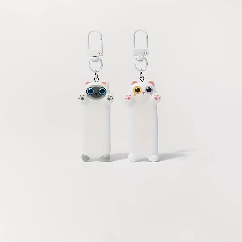 Adorable Cartoon Hug Cat Keychain Pendant Delicate Compact Jewelry Sweet Backpack Ornament with Versatile Design