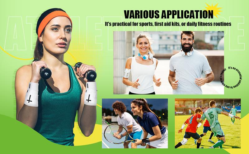 Geiserailie Christian Athletic Tape with Cross Sport Tape Wrist Warp for Football Baseball Soccer Athletes Religious Bible Verses Christian Gift for Christmas Church Members 2IN X 23FT(Black)