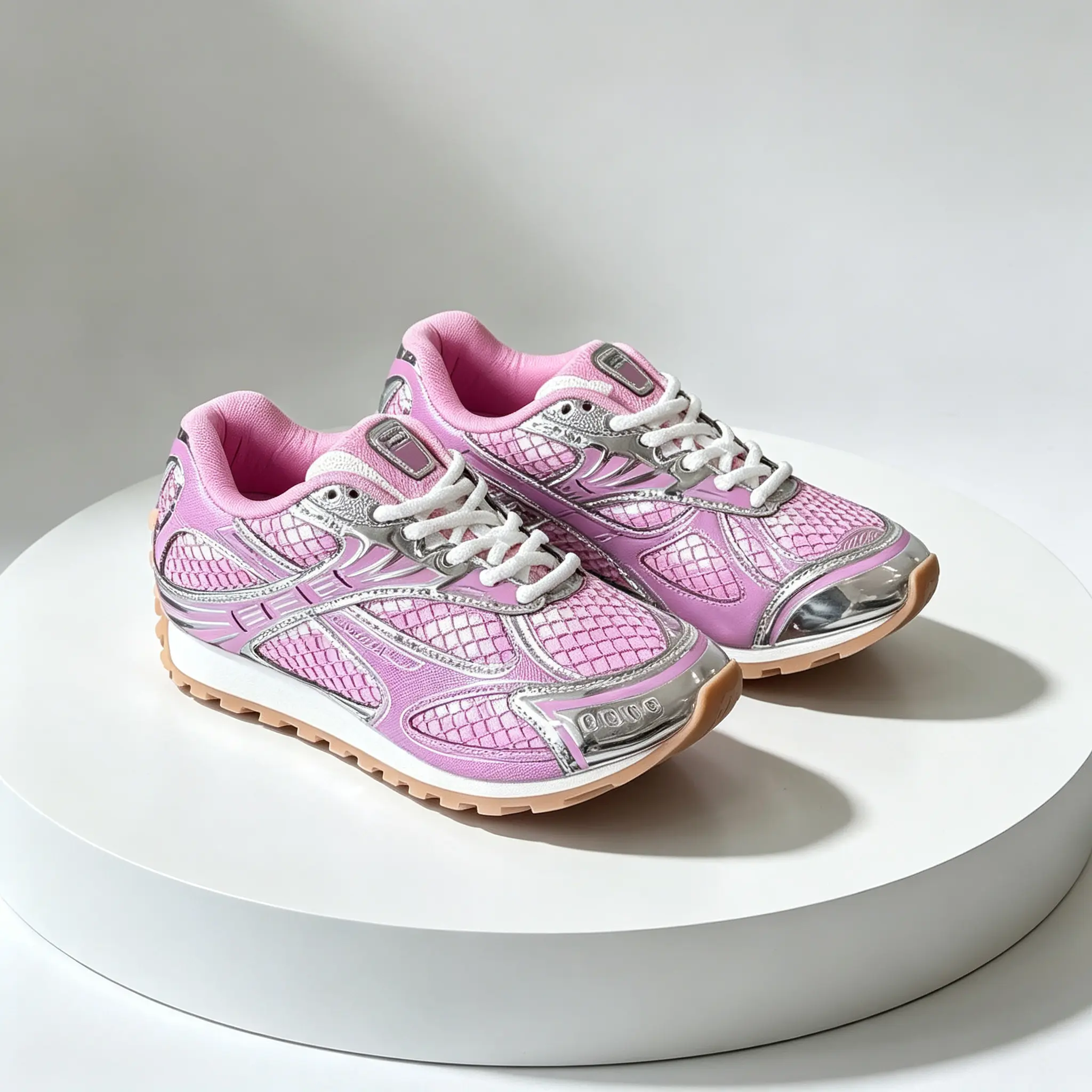 Classic Round Toe LaceUp Chunky Sneakers, Mesh Spliced Thick Sole Height Increase Casual Sports Shoes