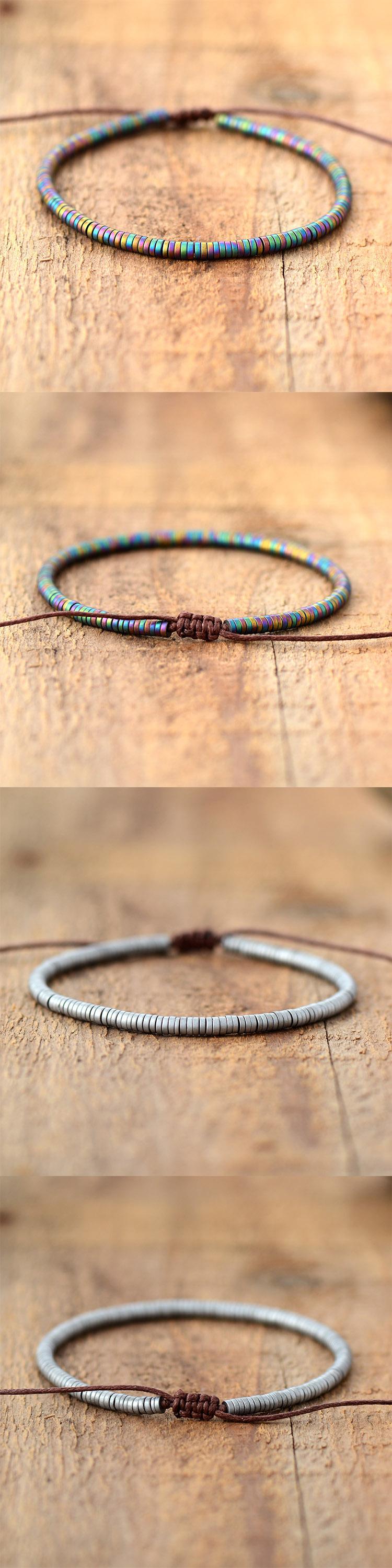 New Handmade Colorful Beaded Bracelet – Adjustable Unisex Friendship Couple Gift Jewelry