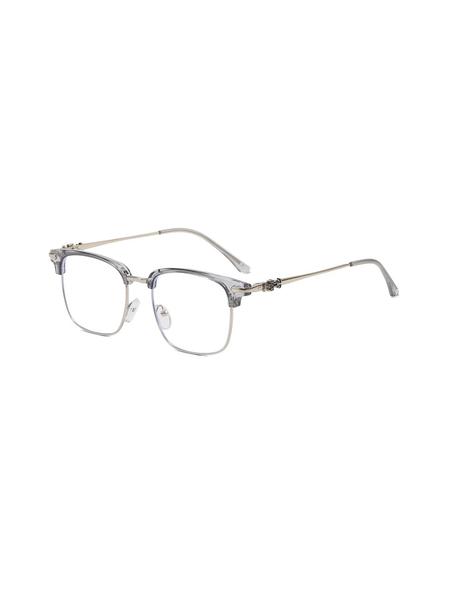 Stylish Half-Frame Light Blocking Glasses, Browline Design for Daily, Study and Party Wear, Fashionable Eye Protection