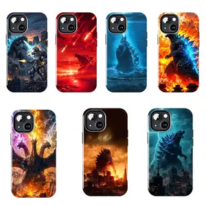 Epic Godzilla phone case, a durable, scratch-resistant hard-shell protective case with a thunderous art design, perfect for classic monster movie fans. Suitable for iPhone 11–17 Pro Max/Plus series and Samsung Galaxy S23–S25 series.