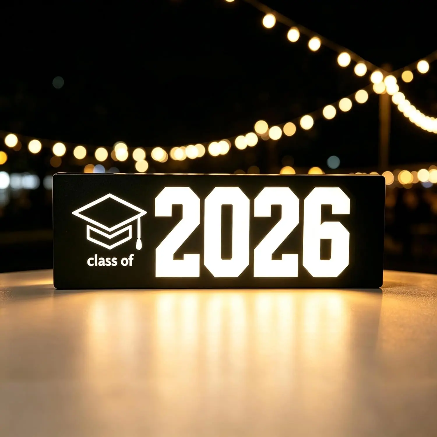 Class of 2026 Graduation GRAD LED Sign Light, USB Powered Graduation Cap Night Light for 2026 Grad Decor, Bedroom, Desk, Graduation Gift