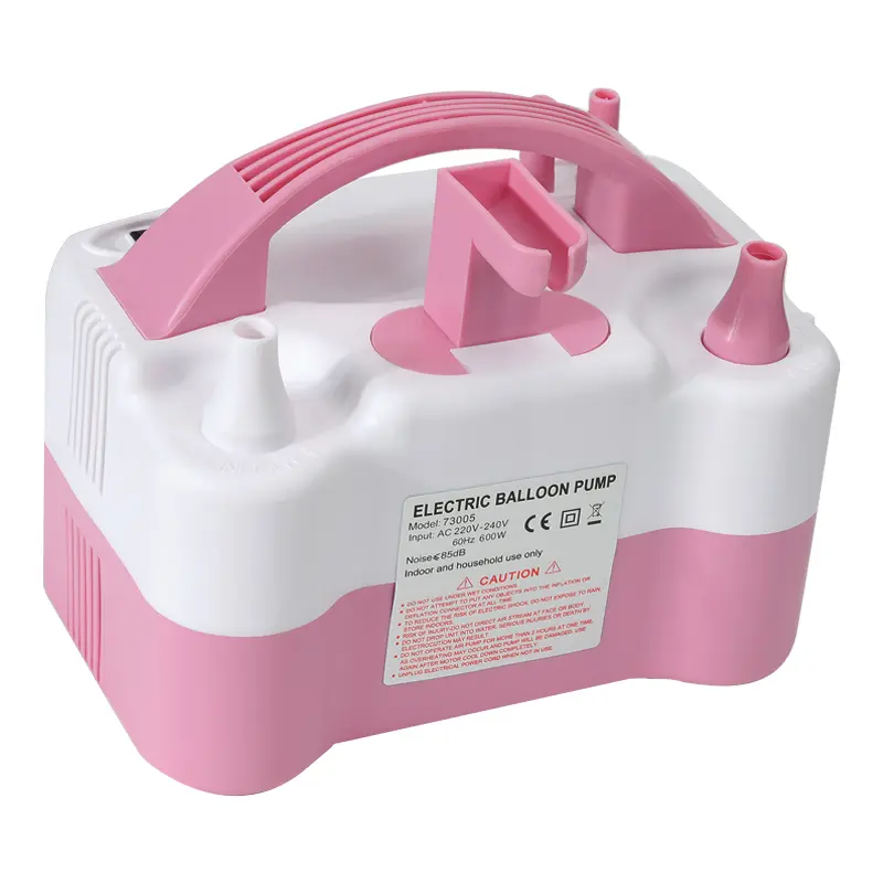 Electric Portable Balloon Pump with Dual Nozzles | Air Pump for Balloons, Blower Pump Inflator for Decoration, Birthday Parties [110V~120V, 600W]