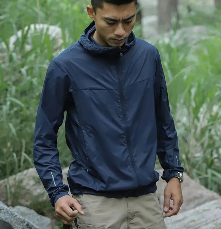 Kyn Apparel Men's Breathable Sun Protection Clothing, Tactical Windbreaker, Sports Coat, Tactical Hoodie, Outdoor, Summer