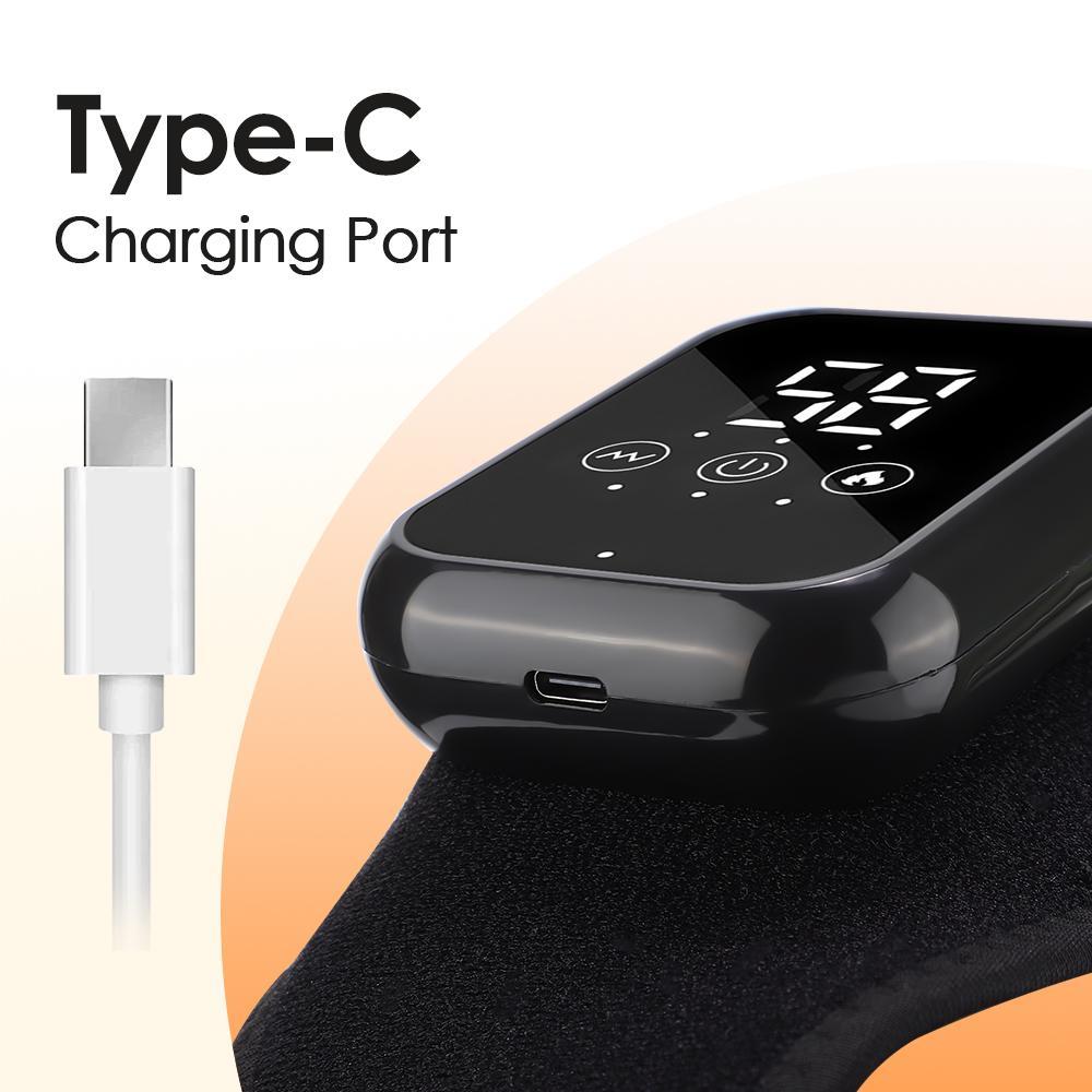 Ankle Support Heating Massager - 3 Heating Levels (48-58℃), 3 Vibration Massage Modes - 15-Minute Timer, Touchscreen & Universal Design