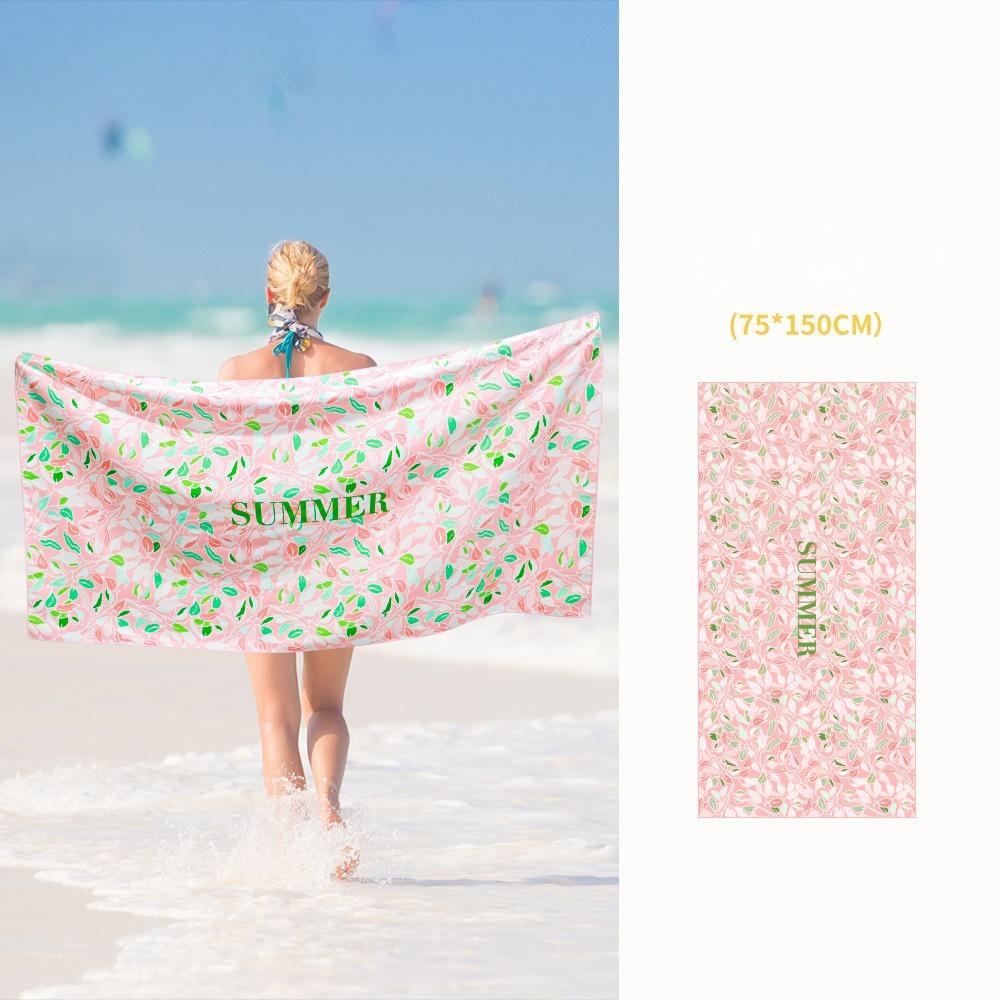 Beach towel Double-sided velvet absorbent swimming microfiber beach towel Printed quick-drying sports towel Universal golf