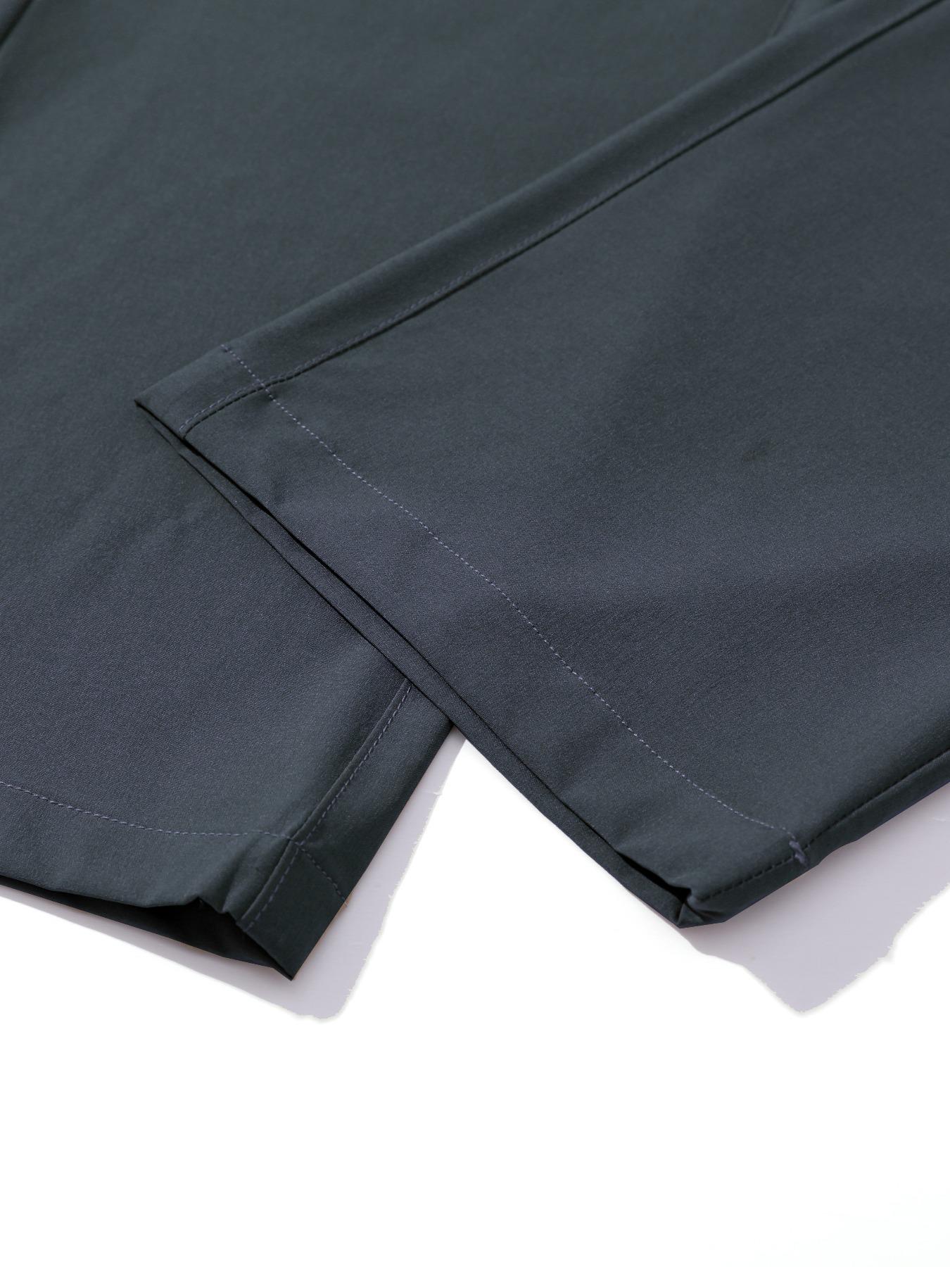 YYK brand Men's Zipper Design Pocket Waterproof & Windproof Outdoor Pants, Regular Fit Casual Detachable Leg Comfy Trousers for Outdoor Activities, Men's Bottoms for All Seasons