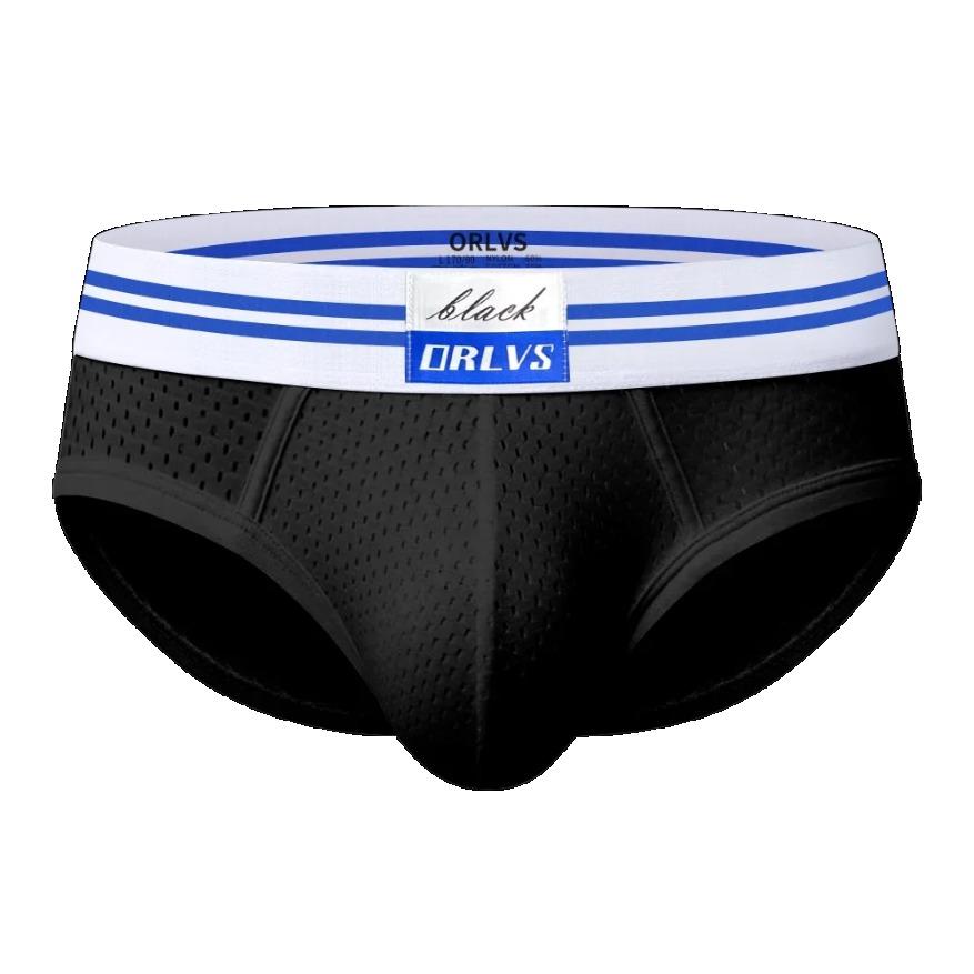 Sexy Men's Butt Lifting Mesh Briefs with Removable Butt Pads, High Elasticity Breathable Padded Underwear, Natural Butt Enhancer Shapewear for Gay Men Gym Daily