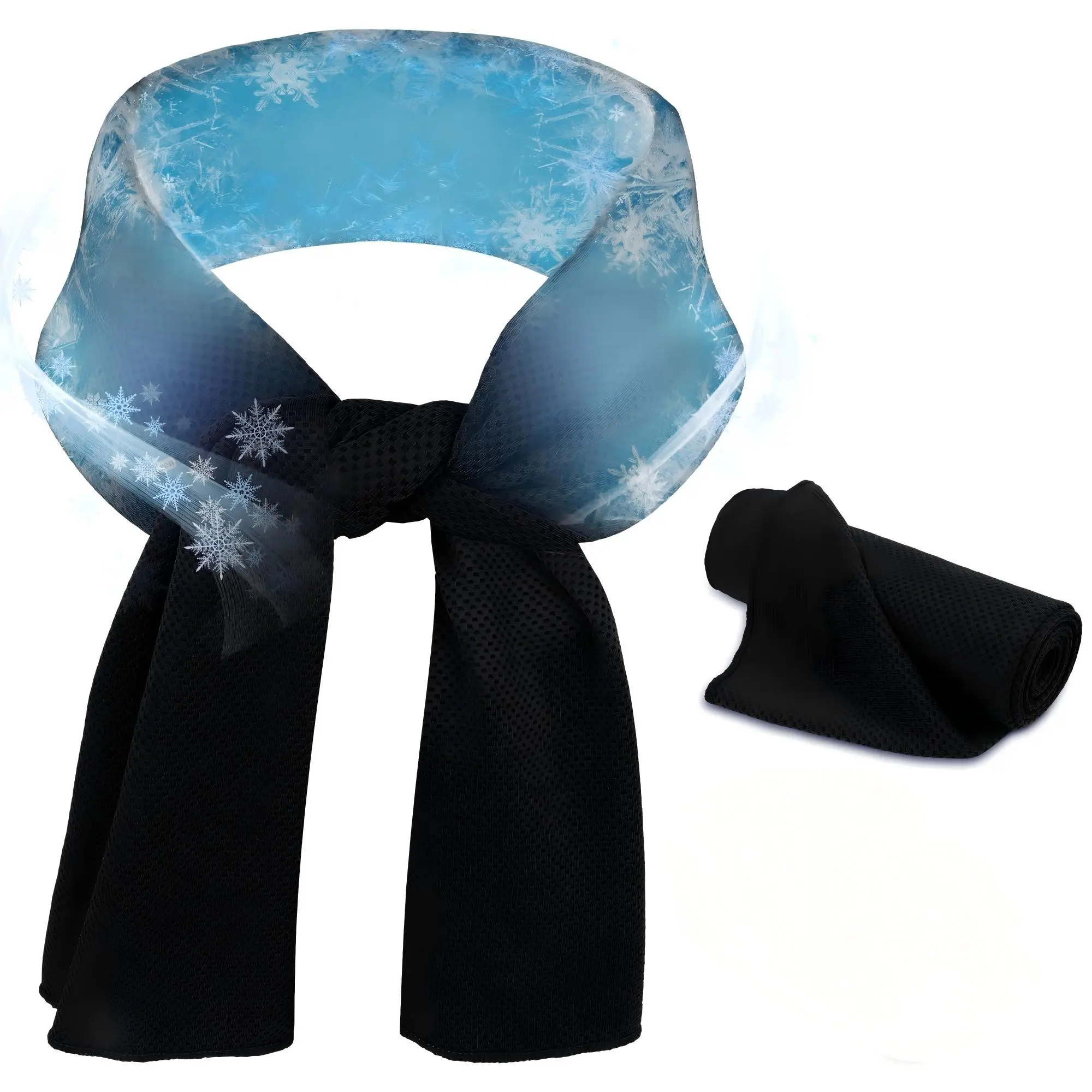 Cooling Neck Wraps for Hot Weather, Reusable Cooling Towel with Gel Ice Packs, Full Coverage, Soft Cool Comfort, Ideal for Summer Relief