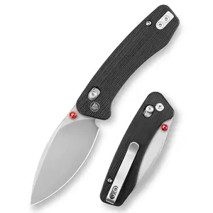 Trivisa Koala-BG Pocket Folding Knife, Crossbar Lock, 2.56'' N690 Stainless Steel G10 Handle, Edc Outdoor Tactical Climbing Tool