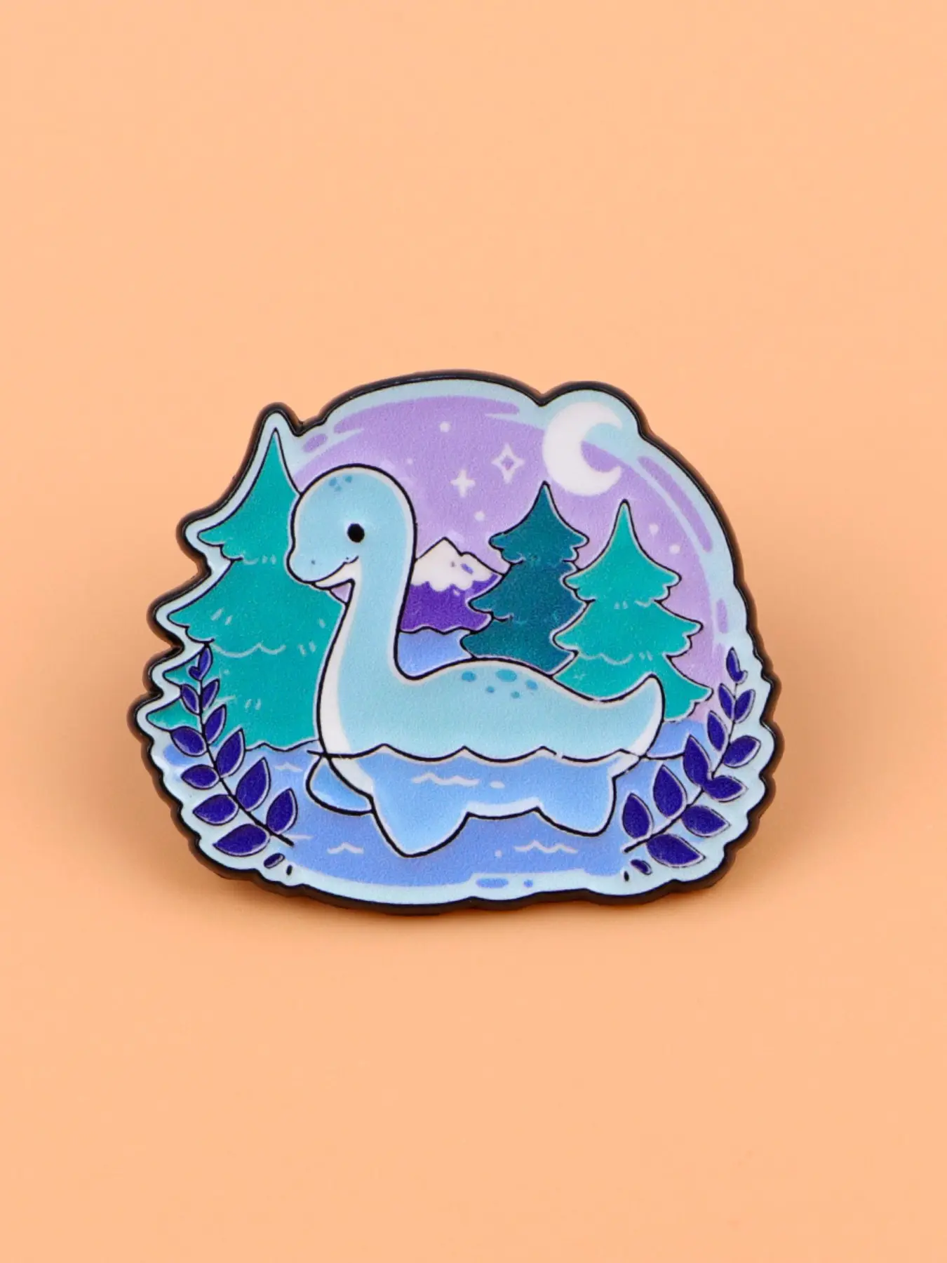 Cartoon Dinosaur Enamel Pin, Simple Design Badge, Unisex Accessory for Backpacks and Clothing, Perfect Gift for Friends, Brooches