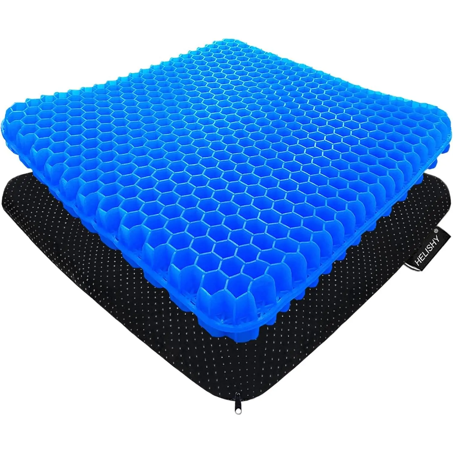 Gel Seat Cushion for Long Sitting - 1.65inch Thick Cooling Egg Cushion for Back, Hip, Sciatica, Coccyx, Tailbone Pain Relief - Office Chair Car Seat Cushion – Wheelchair