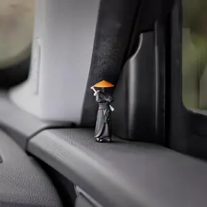 Ancient Style Swordsmen Decorative Figurine, Office Desktop Center Console Ornament, Car Computer Screen Warrior Statue, Traditional Wuxia Sculpture