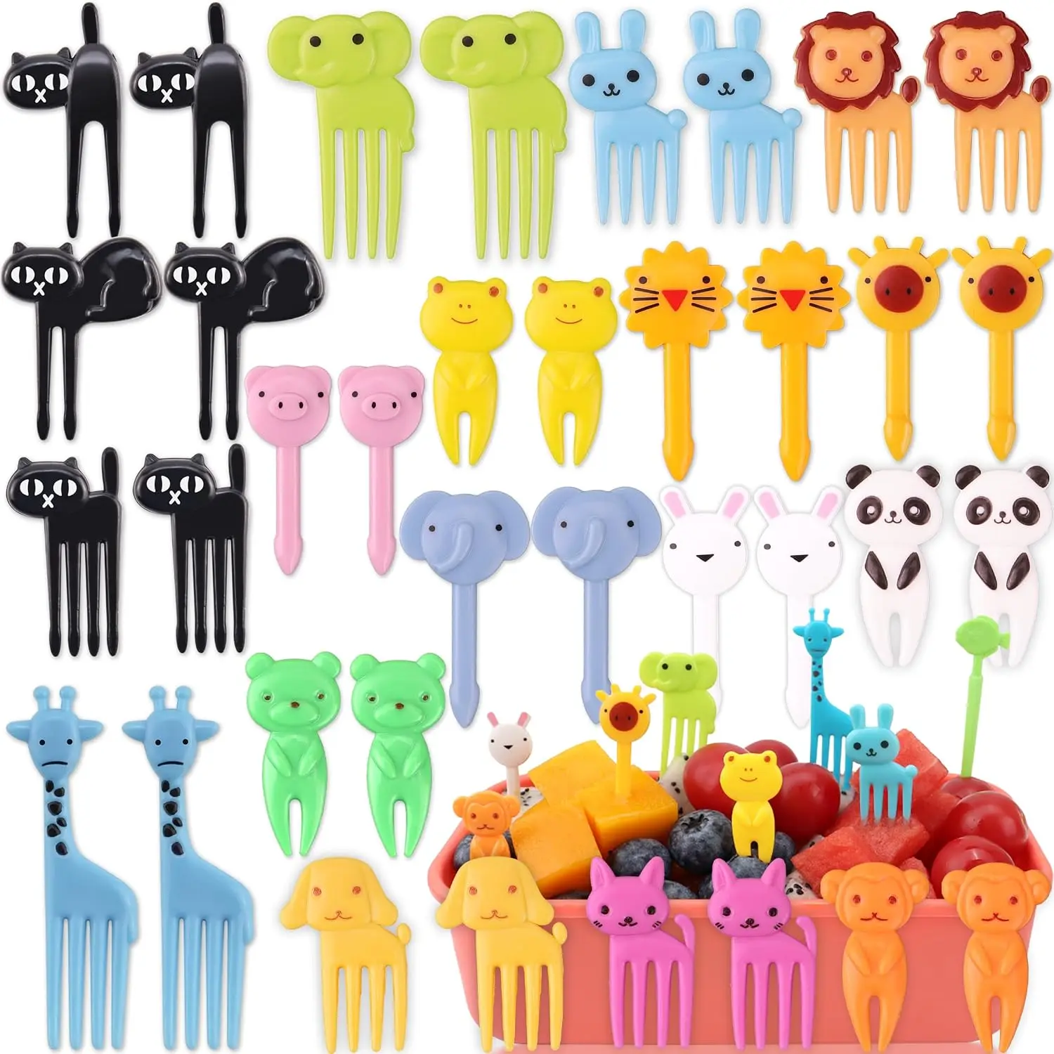 55 count  Toothpicks,   Picks & Bento Forks |   mini  picks for a daily lunch box. Safe fruit toothpicks and  accessories for  eating.