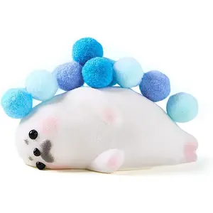 Cute Animals Taba Squishy Toys for Kids & Adults – Kawaii Stress Relief Fidget Sensory Toys, Soft Silicone Squeeze Gifts for Children, Teens, and Adults (Seal)