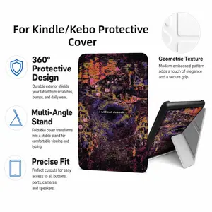 For Kindle/Kobo/Tolino Case, with stand Abstract Colorful Geometric Pattern Design for New Kindle 11Th 2019, for Kindle 11th Generation Case for Kindle 11Th (2022/2024), 6-Inch, 7-Inch Kindle Paperwhite 12Th Generation 2024 Vision Color (2024) /Vision 6 (