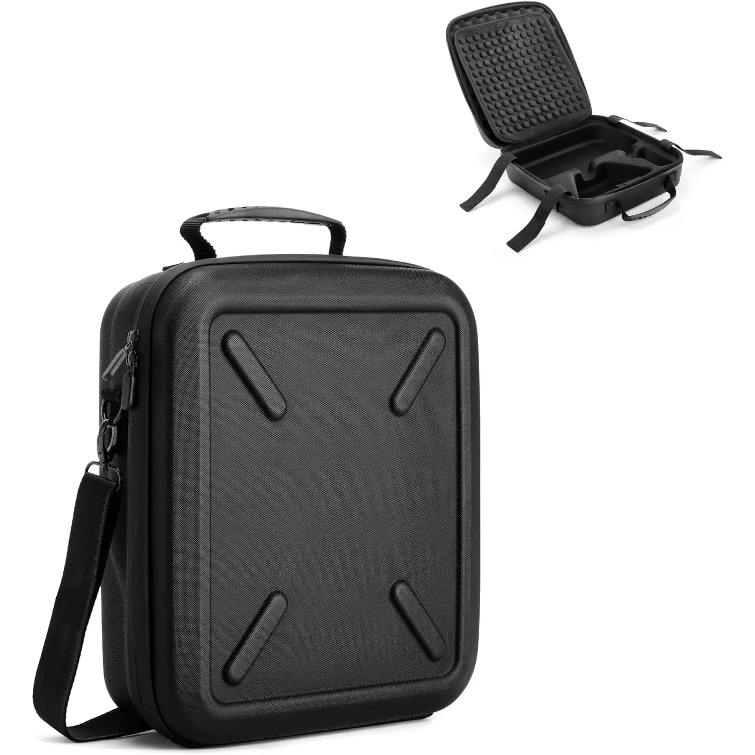 Hard Shell Synthetic Protective EVA Case for Starlink Mini - Shockproof, Lightweight (Less Than 2 lbs), Custom-Fit Storage with Detachable Strap & Carry Handle for Dish & Accessories