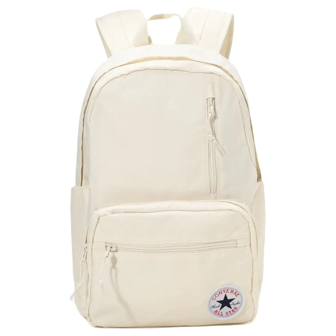 Converse Polyester Backpack – Unisex Casual Fashion Bag in Off-White