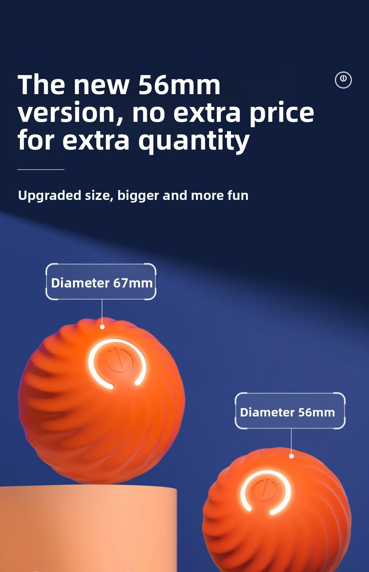 Gravity Jumping Ball Smart Rechargeable Pet Toy Automatic Rolling Interactive Chase Ball for Dogs Cats Livestock Prod with Flexible Shaft pet stuff dog pepper spray dog bugs detector reverse slow feeder shaped harness raised food bowl surprise gift k9