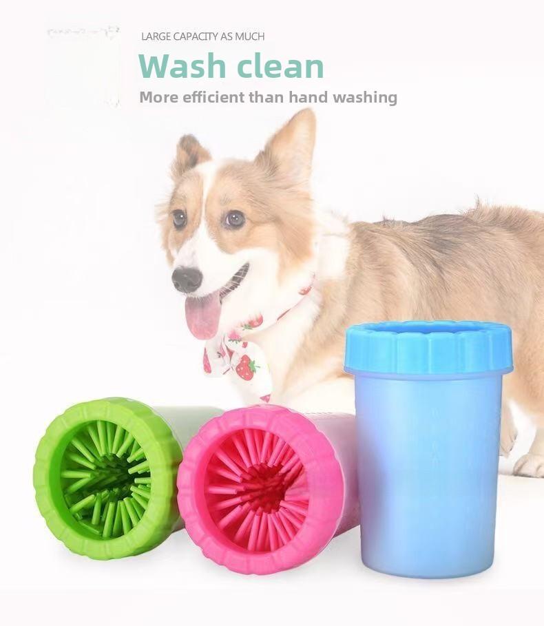 SoPets Automatic Pet Paw Cleaner - Silicone Brush Dog Paw Washer for Dogs & Cats