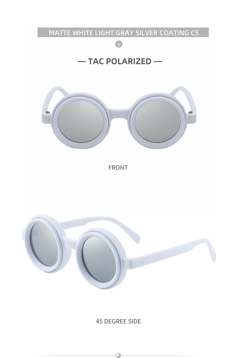 New Model ND Adjustable Zoom Sunglasses for Men, Round Frame, High-End Polarized Glasses for Driving