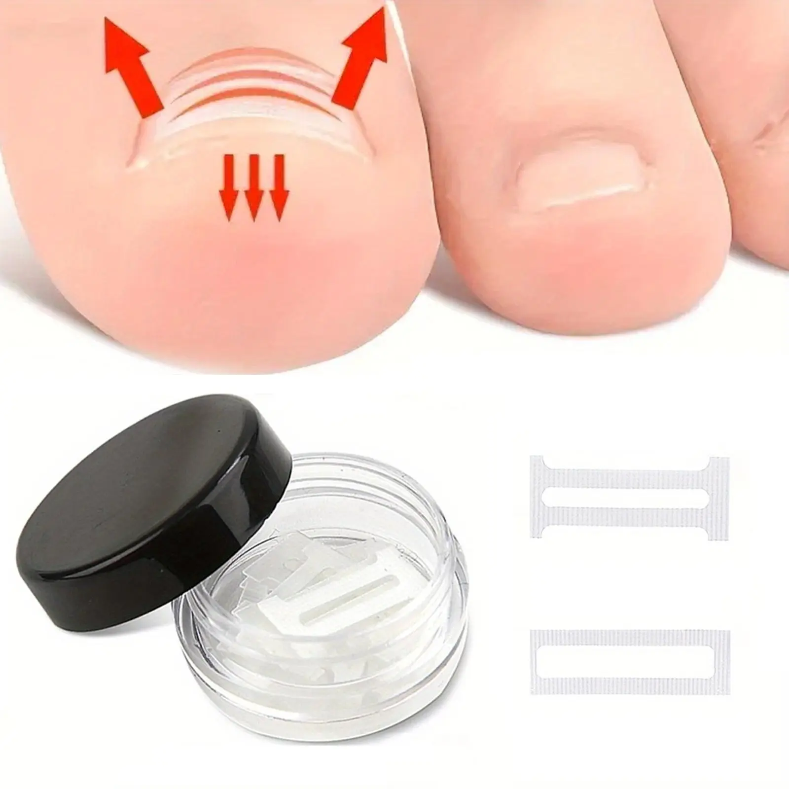 Make your feet look better! 10pcs toenail stickers, physically stretched front nails, simple, portable, super practical, reusable