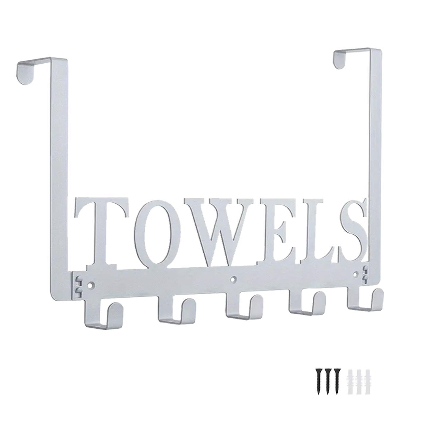 Stainless Steel Towel Storage Hook, Summer Stuff Over The Door Storage Organizer, Wall Mounted Towel Rack for Bathroom Kitchen Party, Room Hanging Accessories, Home Goods, Summer Gift