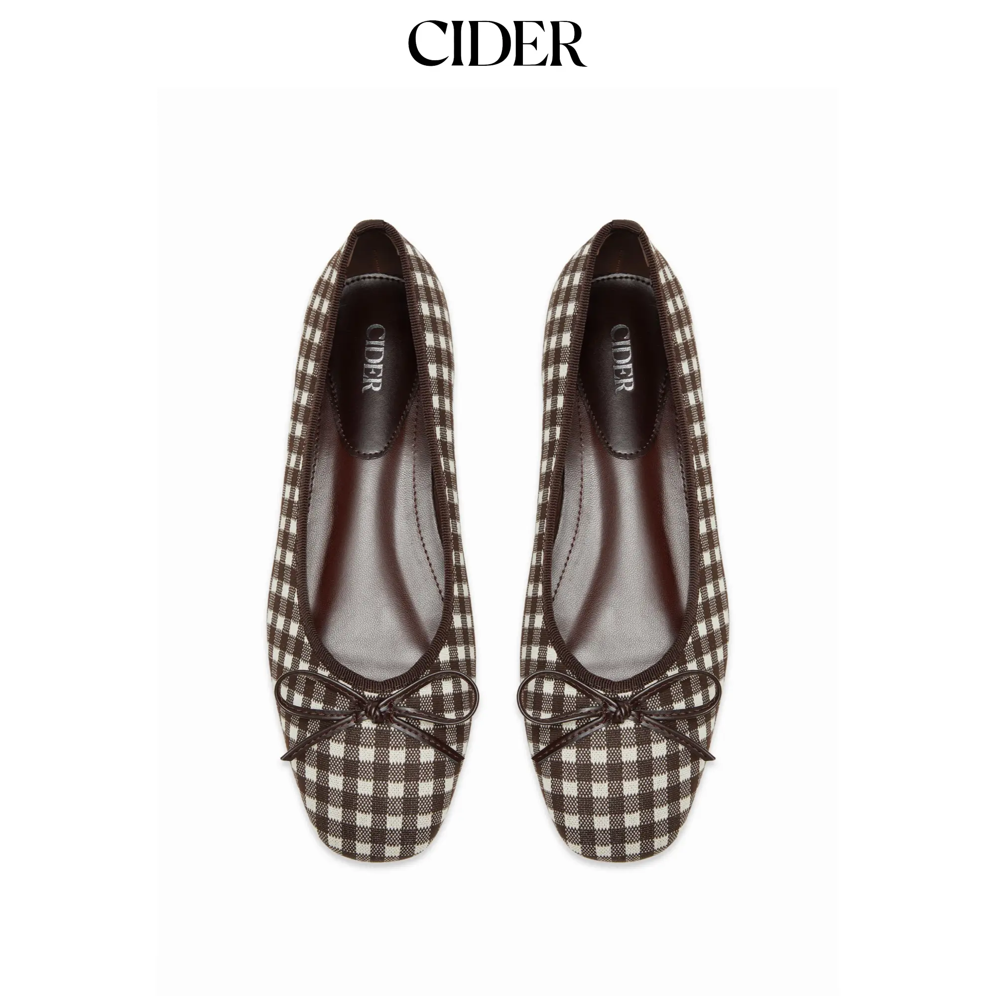 Cider BOWKNOT GINGHAM MARY JANES