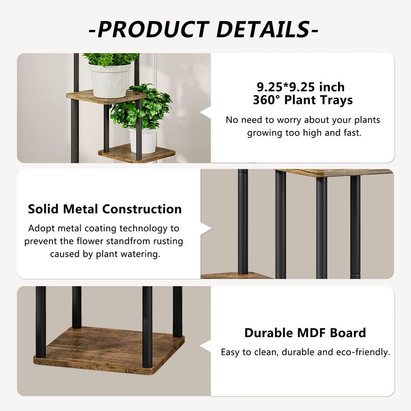 Simple and Easy to Assemble Plant Stand Indoor Plant Stand Multiple Stands for Garden Terrace Corner Balcony Living Room Deals For You Days Outdoor Planters White Taper Planter