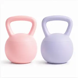 Soft kettlebell, high-quality sand-filled strength training kettlebell, equipped with a non-slip wide grip handle and a cushioned level base, suitable for safe and stable home workouts