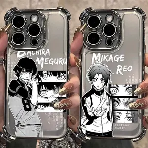Cool B-Blue L-Lock Anime Phone Case For iPhone 17 Promax 16 15 14 13 12 11 Plus Pro Max 17Air and Samsung S26 S25 S24 S23 S22 S21 FE Plus Ultra - Anti Drop Full Perfect Aesthetic Printed Soft TPU Case, Accessories, Smartphone