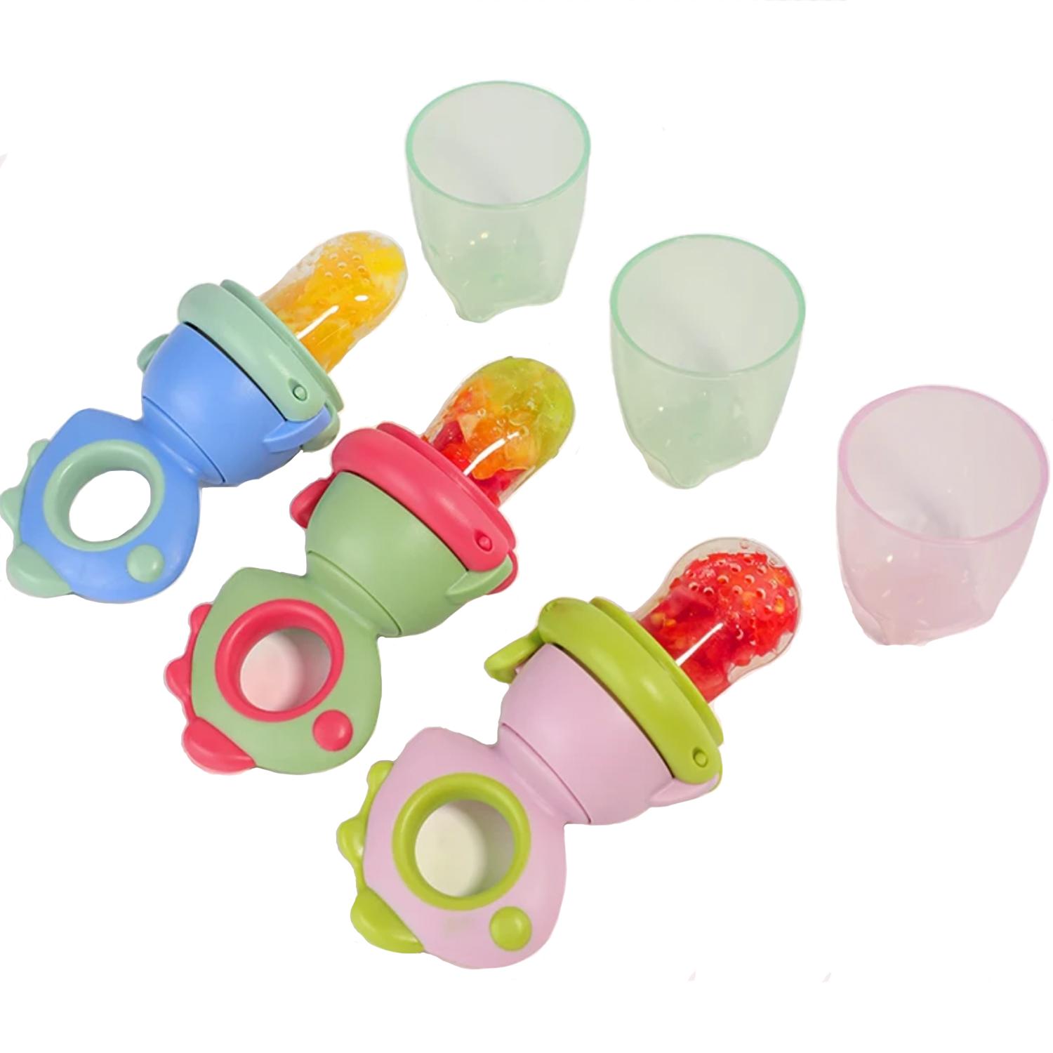 Silicone Fruit Teether, 1 Piece Rotating Push Type Fruit Feeder, Baby Fruit Feeder Pacifier, Baby Fruit Teether, Baby Food Supplement Feeder, Baby Teething Toy, Feeding, Cute, Newborn