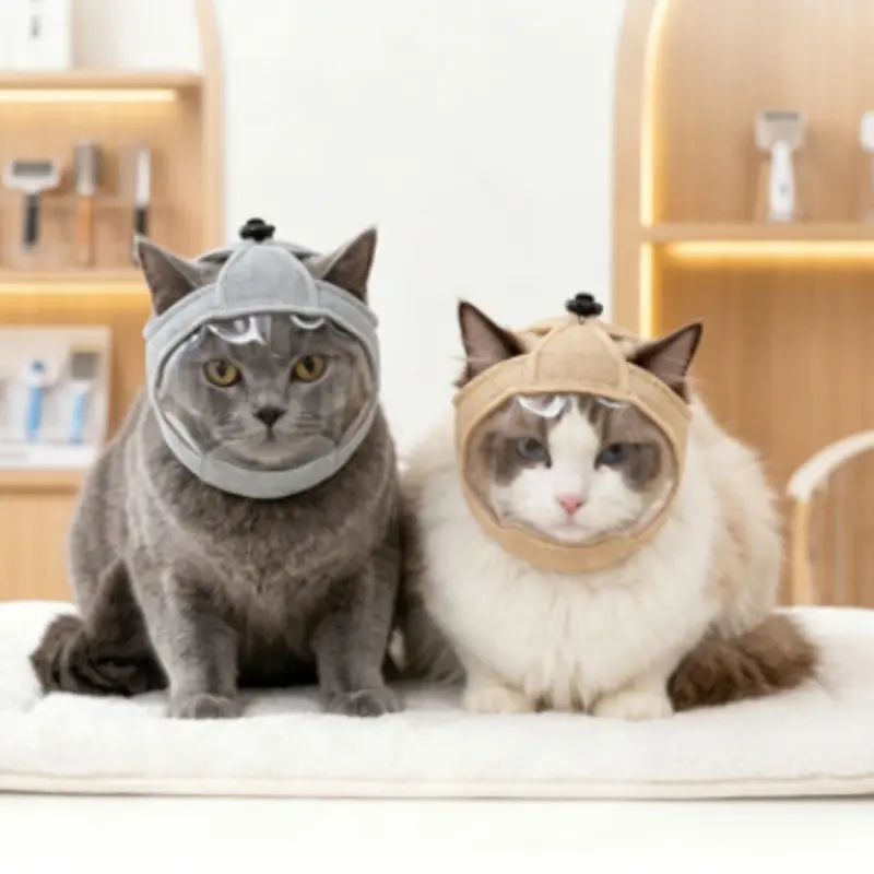 Breathable Cat Head Cover, Transparent Pet Face Mask, Anti-Bite and Scratch Protection, Ideal for Cats and Dogs, Comfortable Pet Gear Supplies