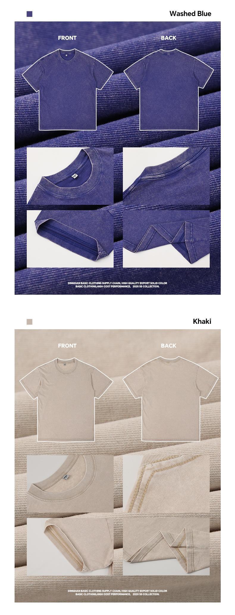 1/4 Pack Oversized Tshirts for Men Gym Vintage Heavyweight T Shirts Cotton Workout Acid Wash Baggy Tees