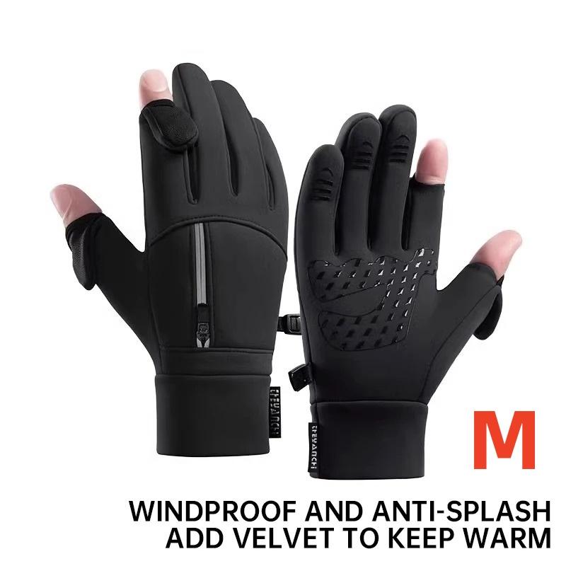 Men's Winter Waterproof Touchscreen Gloves, Durable Windproof Cycling Running Skiing Outdoor Sports Gloves, Warm Thermal Insulated Mitts